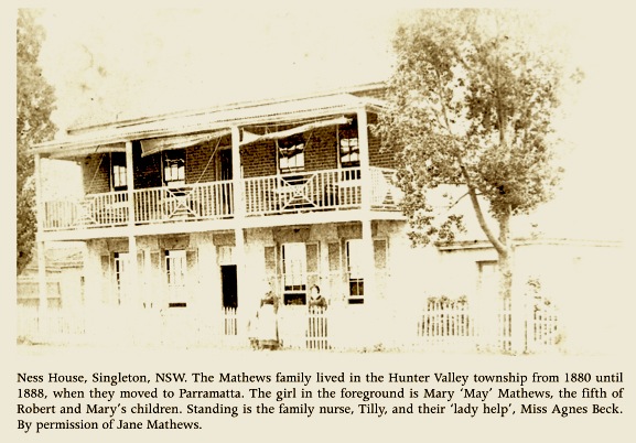 R.H. Mathews' House, Singleton 1880-88